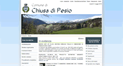 Desktop Screenshot of comunechiusapesio.it